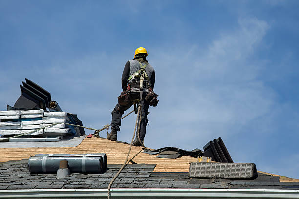 Professional Gutter Installation technician working in Bowers, PA